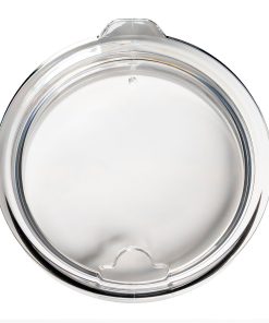 A see-through lid for a 30 ounce tumbler.