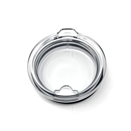 A clear lid for a tumbler.
