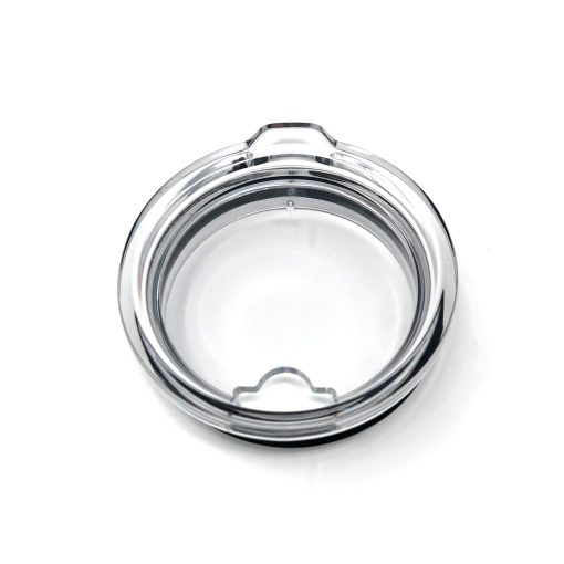 A clear lid for a tumbler.